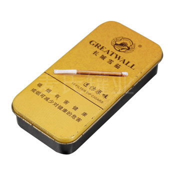 长城雪茄包装小铁盒-铁盒包装,铁盒生产