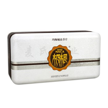 玛咖蛹虫草含片铁盒,医药保健品铁盒加工厂