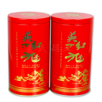英红九号包装茶罐,茶叶铁盒包装设计