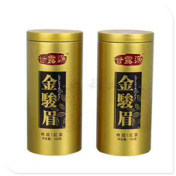红茶铁皮罐子,茶叶送礼铁盒包装