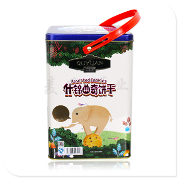曲奇手提铁罐,定制饼干铁盒子,大号食品铁罐厂家