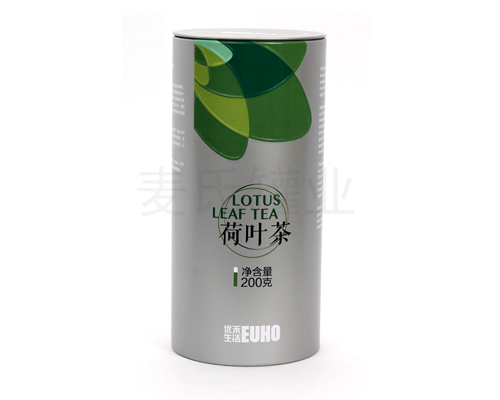 荷叶茶叶铁罐