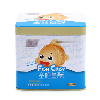 金枪鱼酥铁盒包装,婴童辅食铁盒,鸡肉酥铁皮盒
