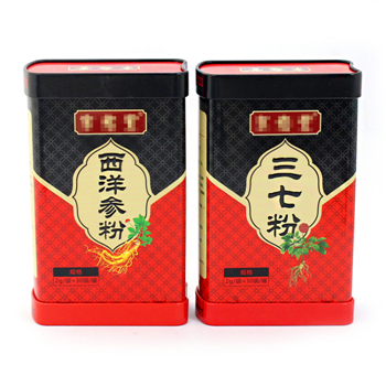 西洋参粉铁罐-异形三七粉马口铁罐定制