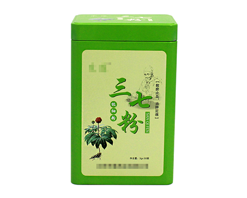 文山三七粉包装铁盒