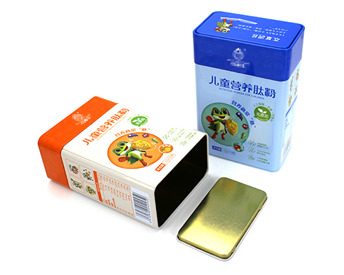 儿童营养肽粉铁盒卡通包装