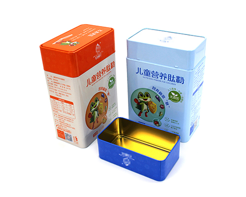 儿童营养肽粉铁盒卡通包装